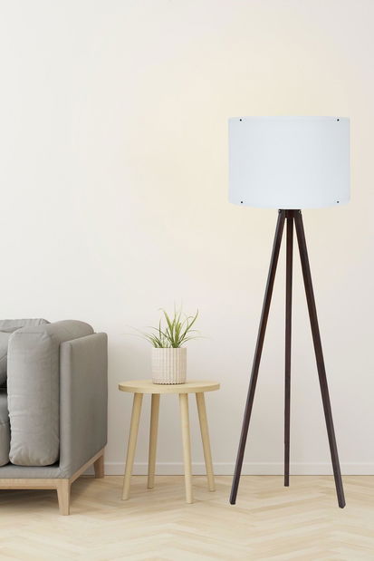 Stojanová lampa Farnesia 1 (bílá + ořech)