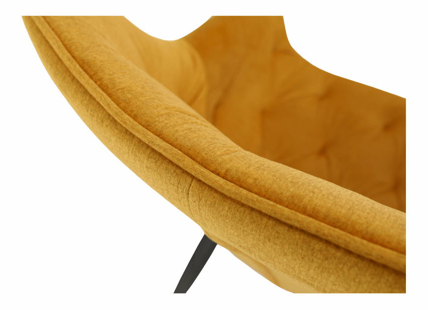 Designové křeslo Feddy (žlutá)