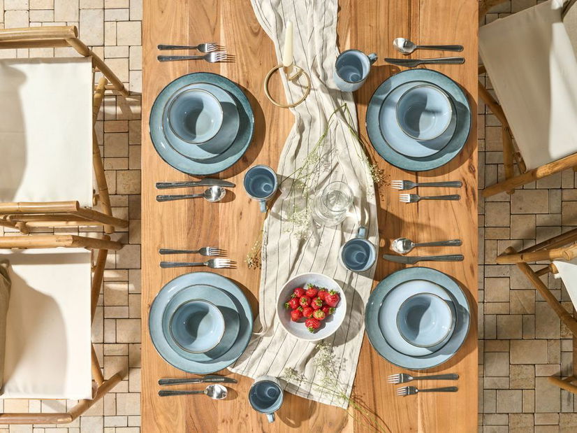 Sada nádobí 16 ks Junza (modrá)