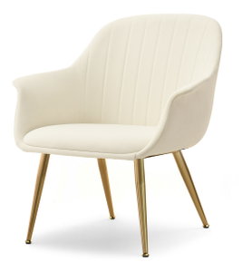 Designové křeslo Osmogos (krémová + černá)