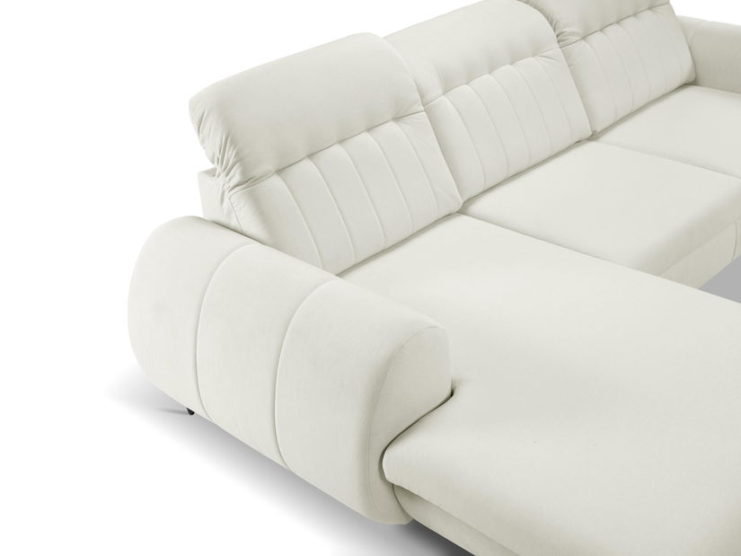 Rohová sedací souprava Baionic (bílá) (L)