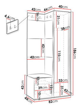 Předsíň Torro XXV (bílá + béžová)