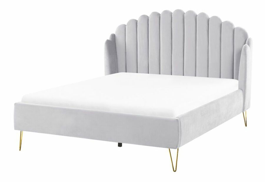 Manželská postel 140 cm Alise (šedá) (s roštem)