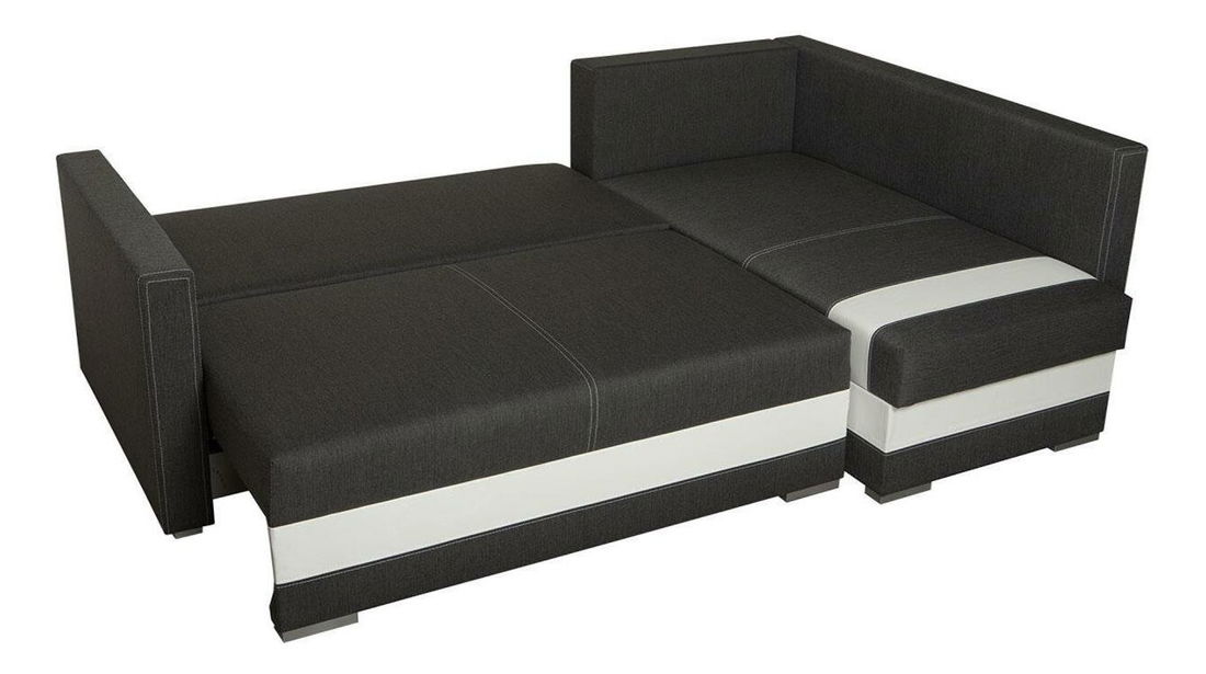 Rohová sedací souprava Navegan (čokoládová + béžová) (P)