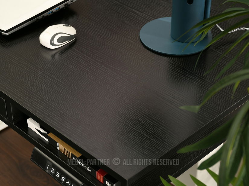 PC stolek Osto 120 (černé dřevo + černá)