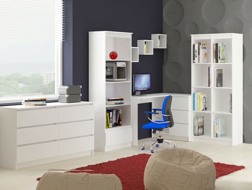 Nástěnná police Kenzo (bílá)