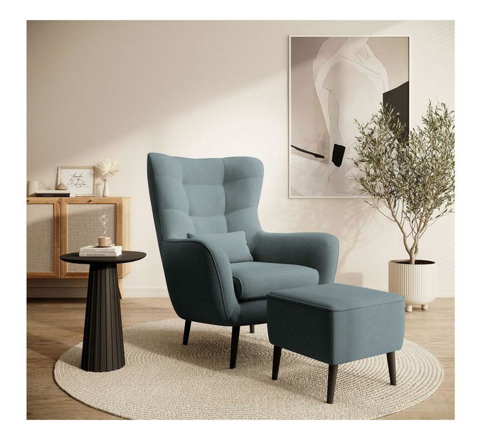 Taburetka Veneza V1 (tmavě šedá + černá)