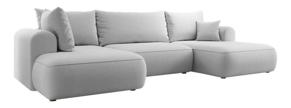 Rohová sedací souprava ve tvaru U Olivo U (L) (šedá + černá)