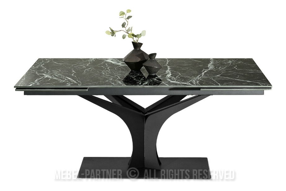 Jídelní stůl Entornaban (zelená + černá)