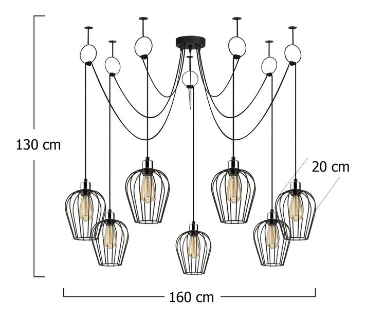 Stropní svítidlo Tely 6696