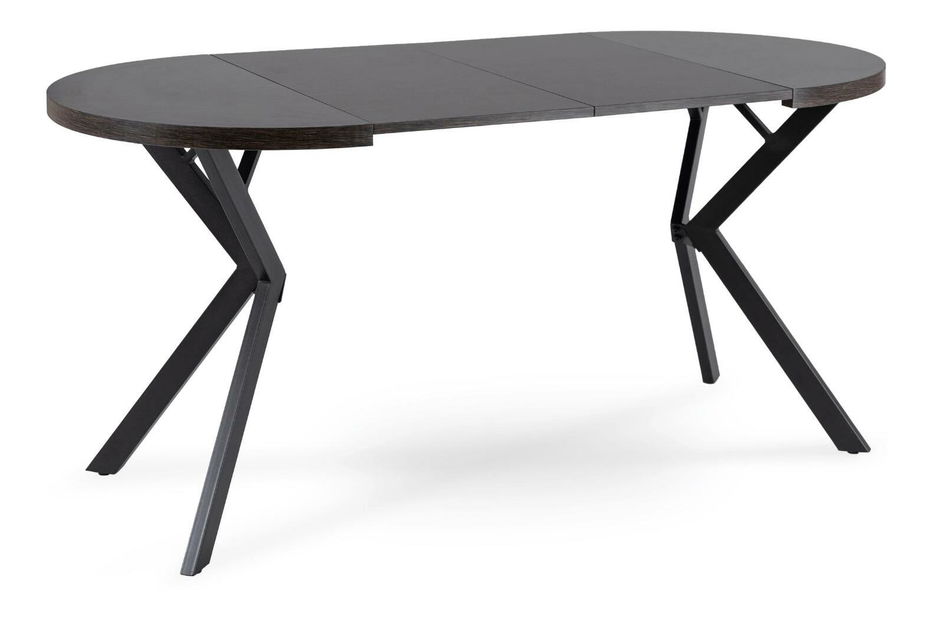 Rozkládací jídelní stůl Desistir (černá) (pro 4-8 osob)