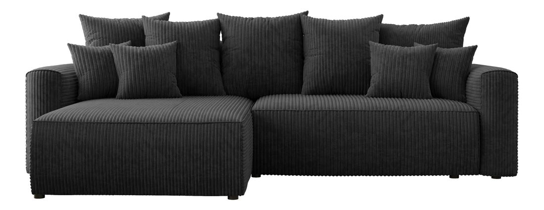 Rohová sedačka Baria (L) (černá)