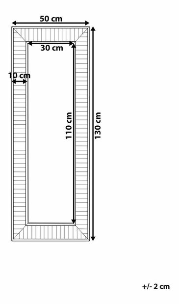 Nástěnné zrcadlo Remmy (šedá)