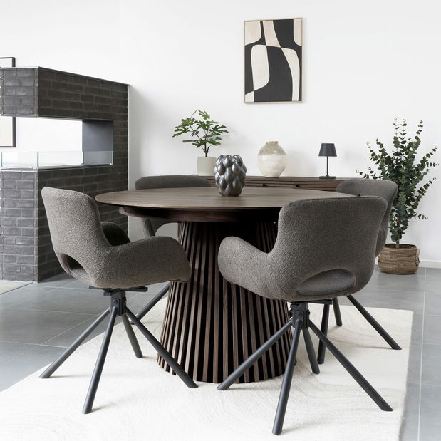 Jídelní stůl Omirina 4 (tmavě hnědá)