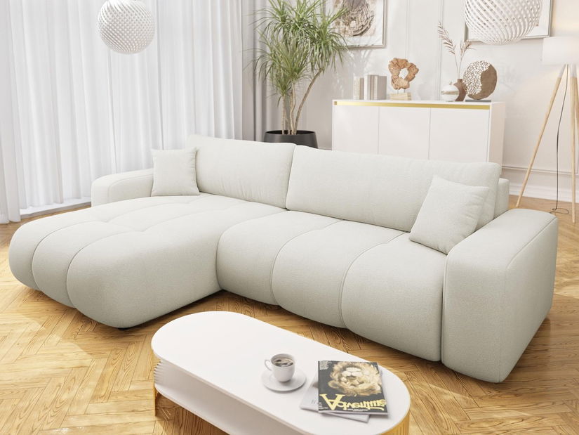 Rohová sedací souprava Lorew (bílá)