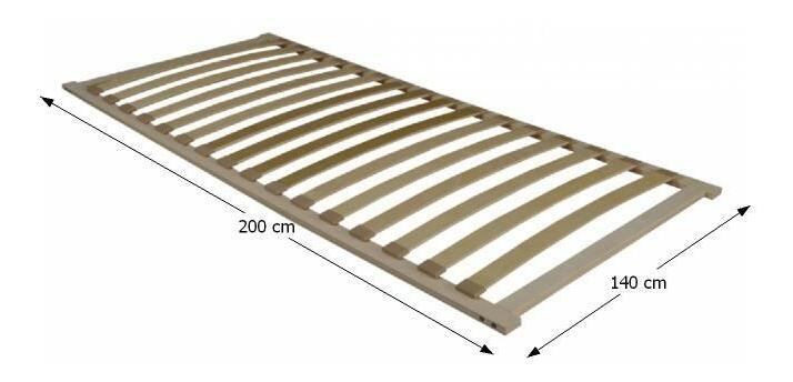 Lamelový rošt 200x140 cm Flexy 3zónový *výprodej