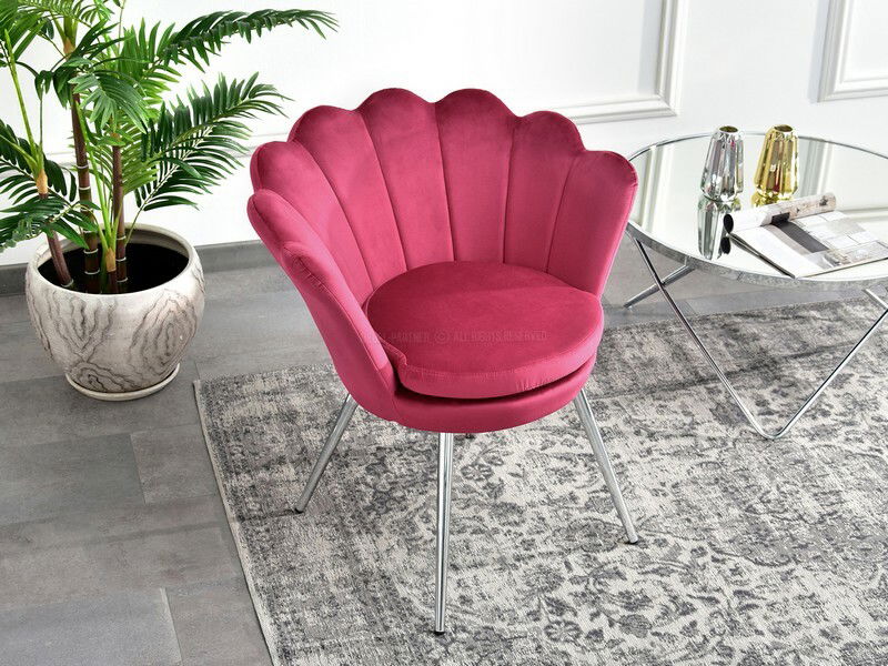 Křeslo Lasair (růžová + černá)