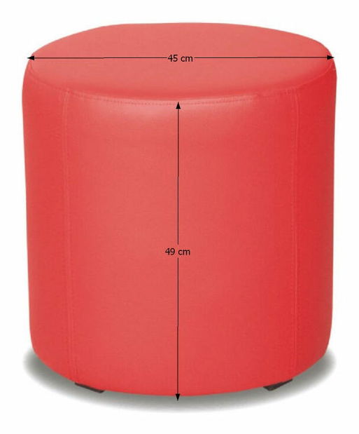 Taburet Topam červená