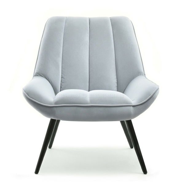 Křeslo Zolta (šedá + černá)