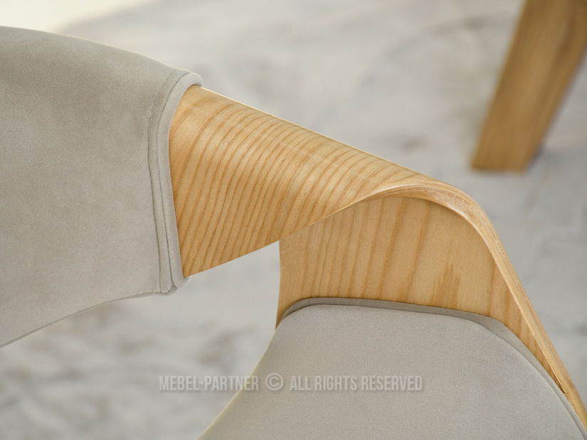 Jídelní židle Busque (béžová + dub)