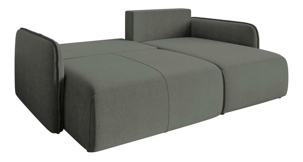 Rohová sedací souprava Mamma (šedá + černá)