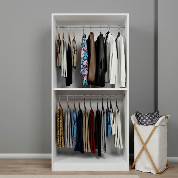 Šatní skříň Luckiny (bílá)