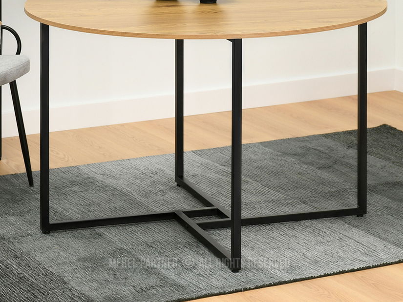 Jídelní stůl Bird (dub + černá)