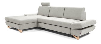 Rohová sedací souprava Aveley (popelavá) (L)