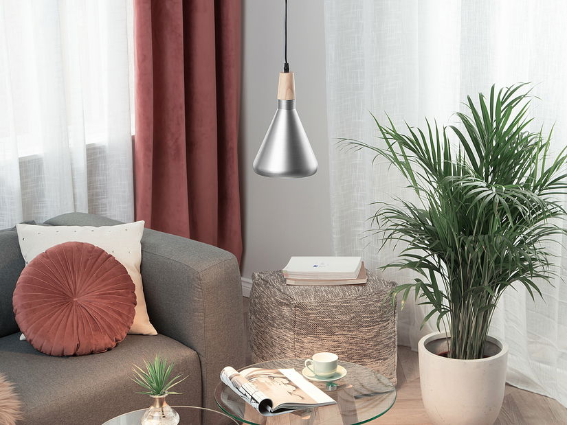 Závěsná lampa Adar (stříbrná)