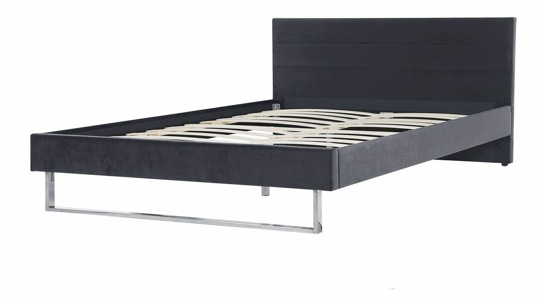 Manželská postel 180 cm BELAE (s roštem) (šedá)