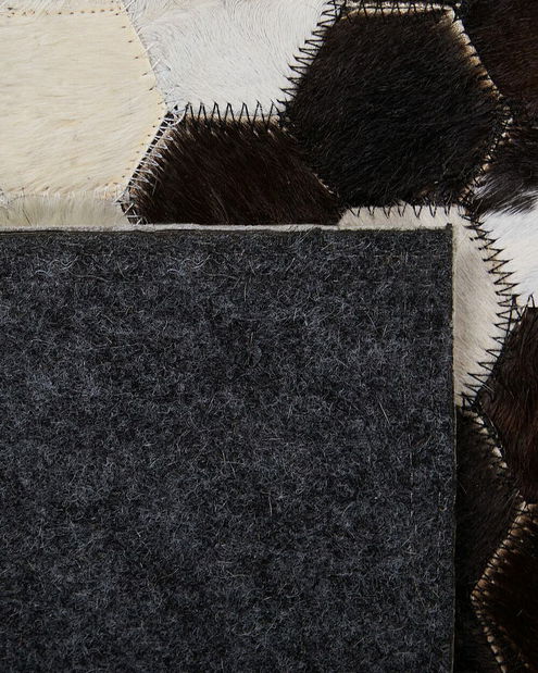 Koberec 160x230 cm EMIO (kůže) (béžová)