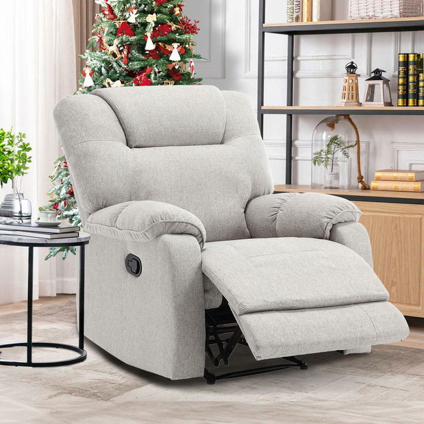 Polohovací křeslo Transcont (krémová)