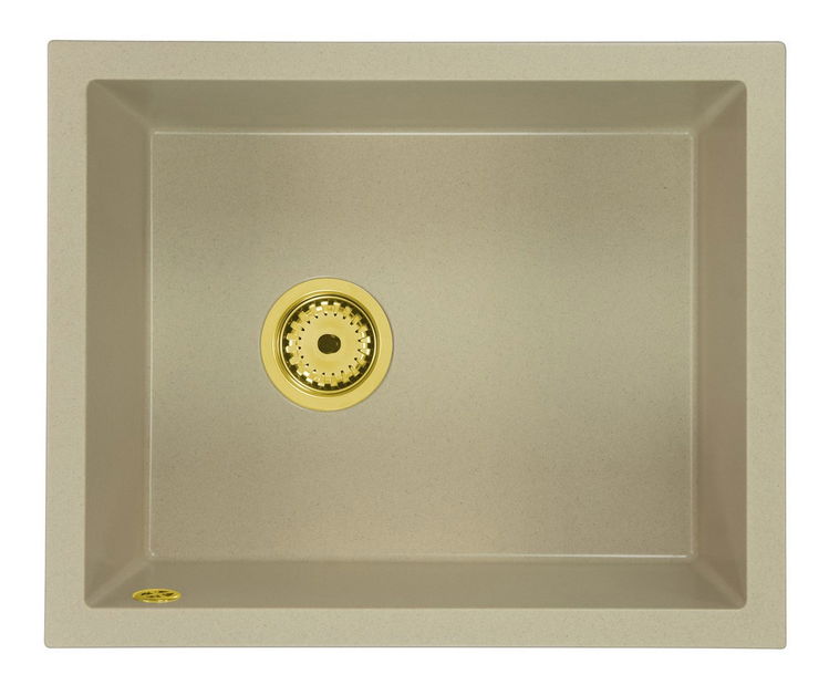 Kuchyňský dřez Filanis (béžová) (bez otvoru pro baterii)