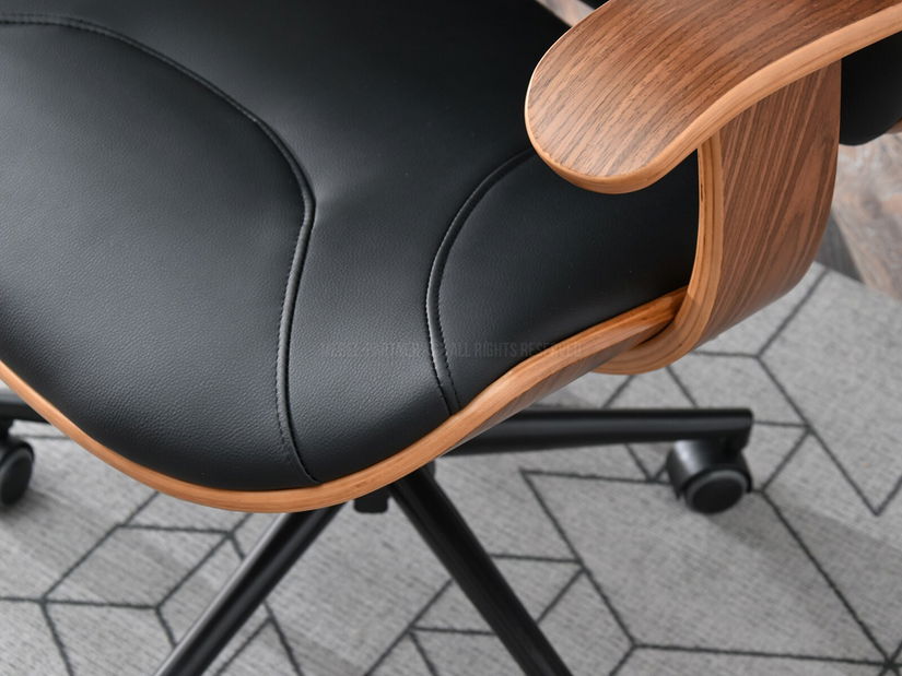 Židle Raynold (ořech tmavý + černá)