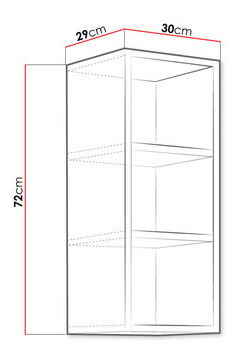 Horní kuchyňská skříňka Vintageline OTW (dub artisan)