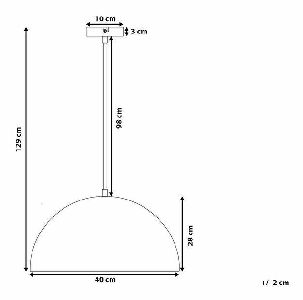 Závěsná lampa Catena (bílá)