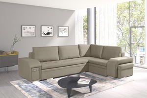 Rohová sedací souprava Aja (béžová) (P)