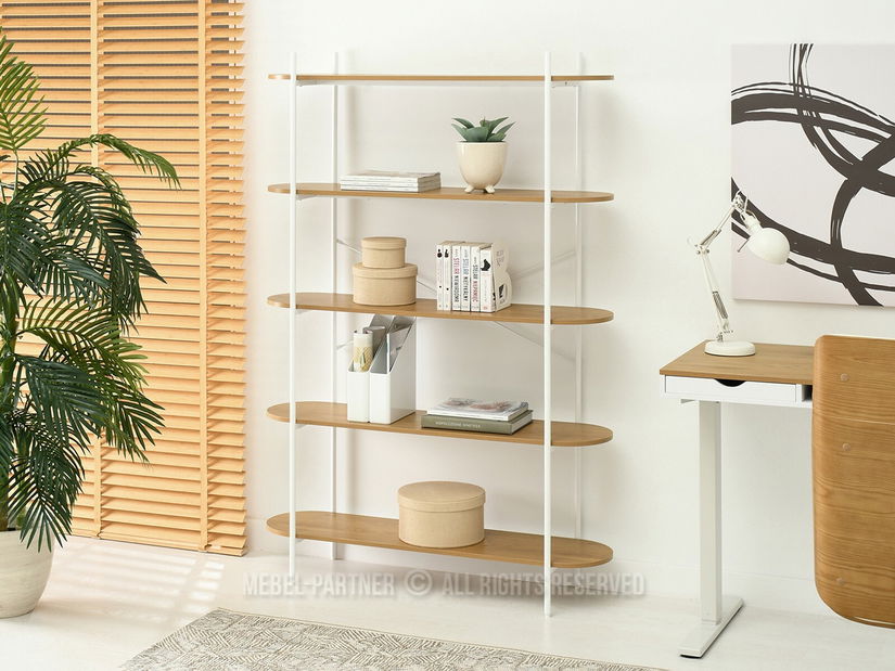 Regál Linde (dub + bílá)