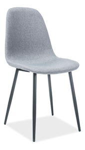 Jídelní židle Fannie (šedá + černá)