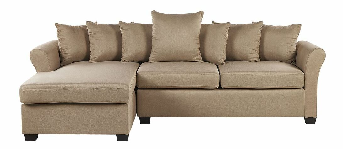 Rohová sedací souprava VENNA (béžová) (L)