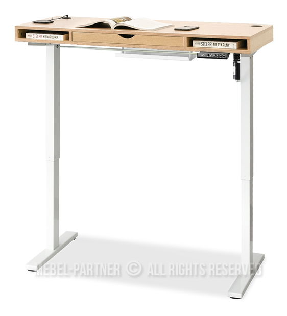 PC stolek Osto 120 (sonoma + bílá)