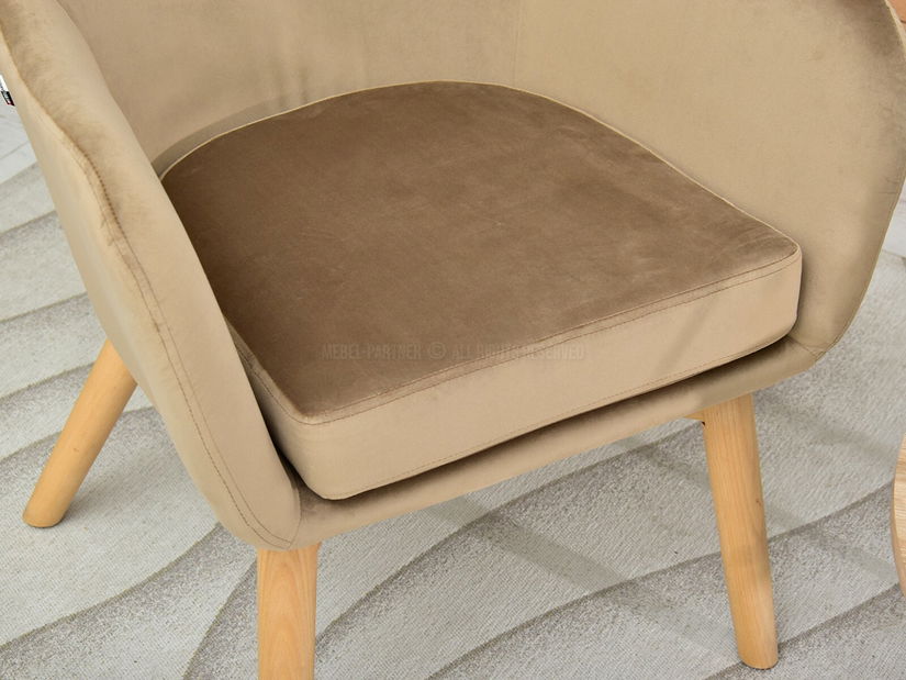 Křeslo Léto (béžová + černá)