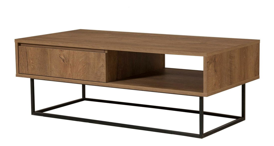 Sada nábytku do obývacího pokoje Laxi 19 (ořech + černá)