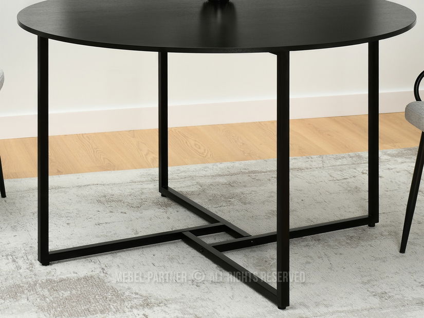 Jídelní stůl Bird (černé dřevo + černá)