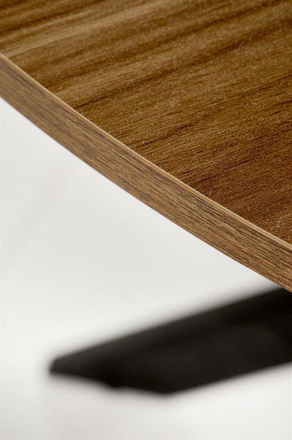 Jídelní stůl Edgaro (ořech + černá) (pro 4 osoby)