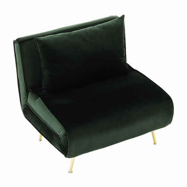 Rozkládací křeslo Milla (zelená)