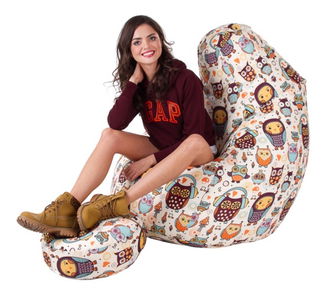 Sedací vak Kizzy XXL (podnožka ZADARMO) (TD 352)