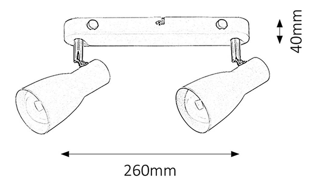 Bodové svítidlo Ebony 6027 (bílá)