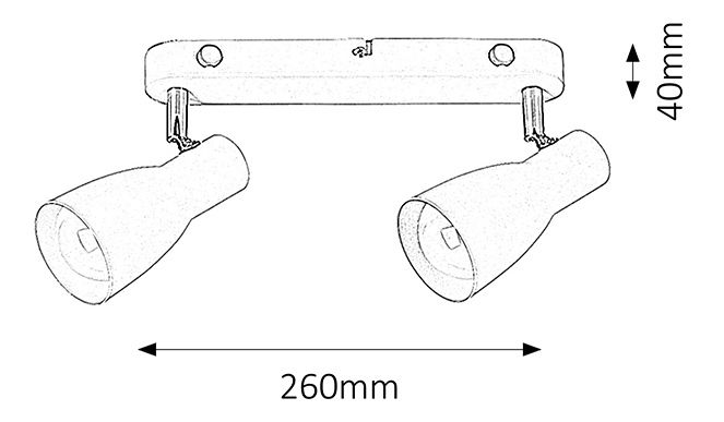 Bodové svítidlo Ebony 6027 (bílá)