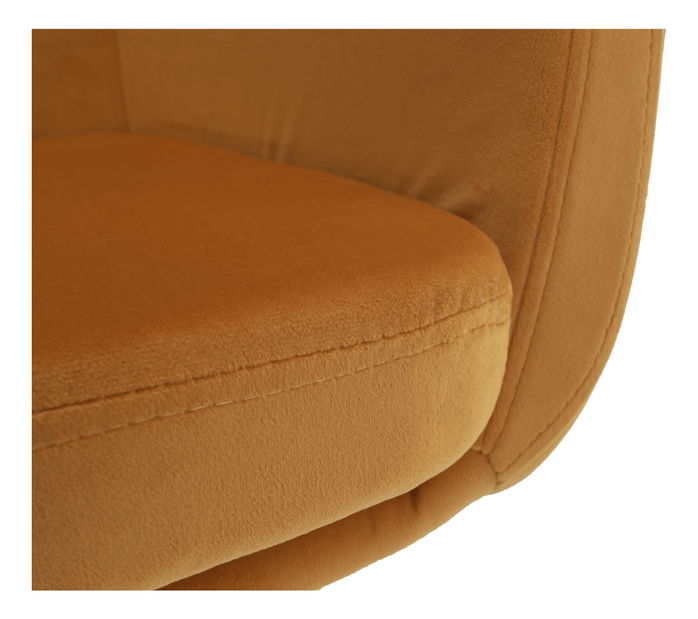 Křeslo Zela (hořčicová)